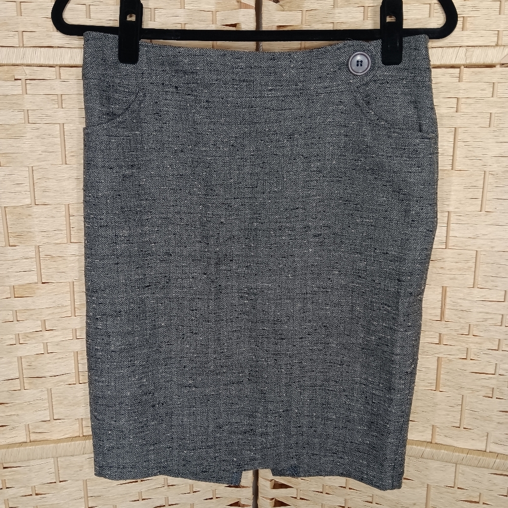 Lot 3 Pencil Skirts Gray Business H&M LOFT Forever 21 Small 4 - Picture 4 of 9